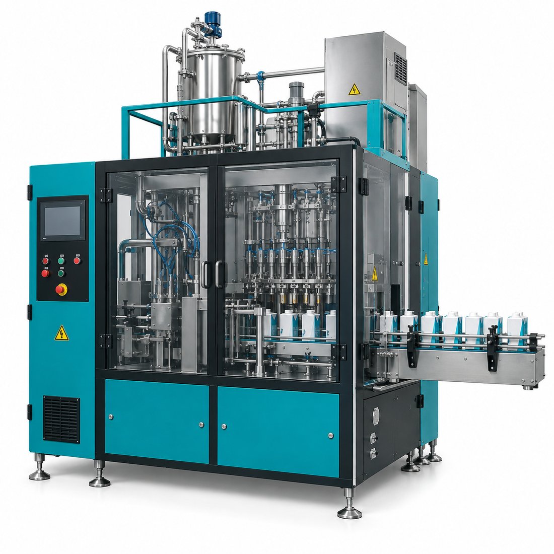 Food Aseptic Brick Carton Aseptic Filling Machine for 100ml - 330ml — Food Processing Equipment, Line & Machines
